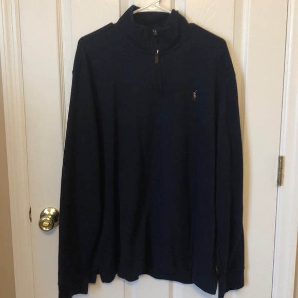 Ralph Lauren Polo Estate Rib 3/4 Zip Sweater - Picture 1 of 4